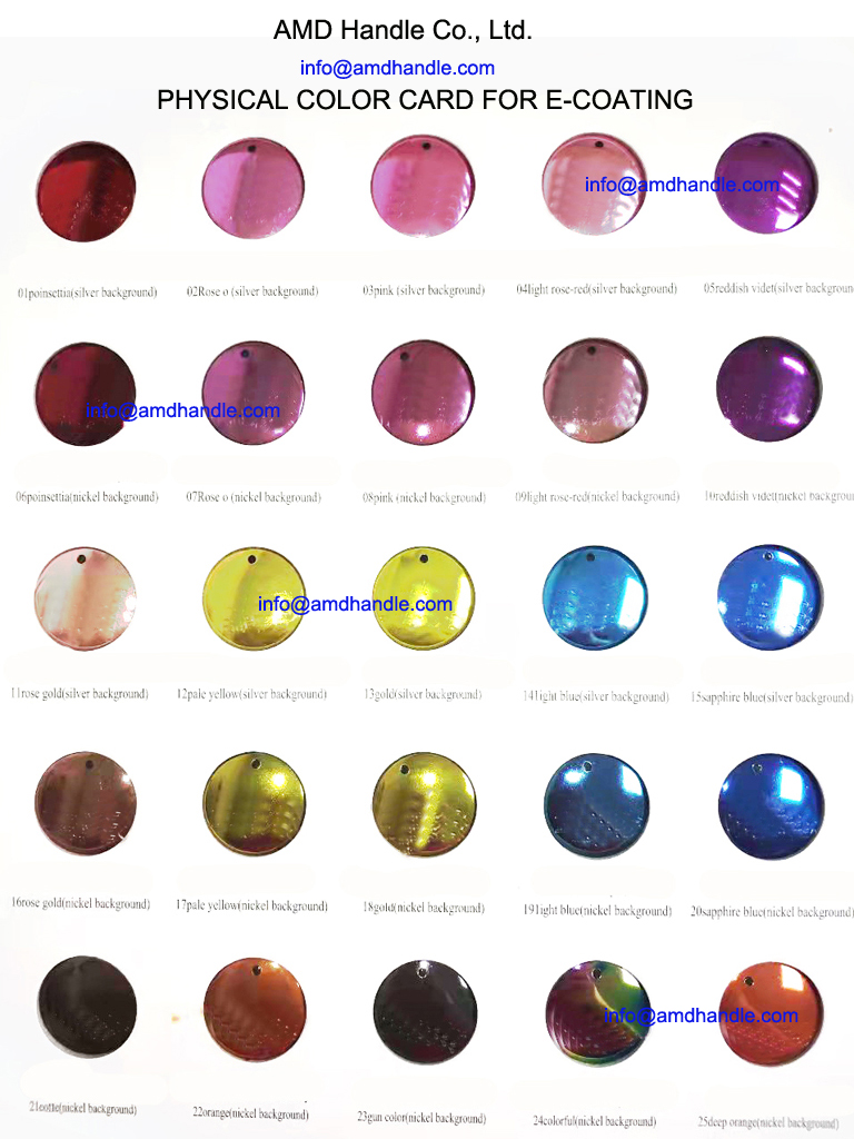 COLORFUL E-COATING FOR DOOR HARDWARE